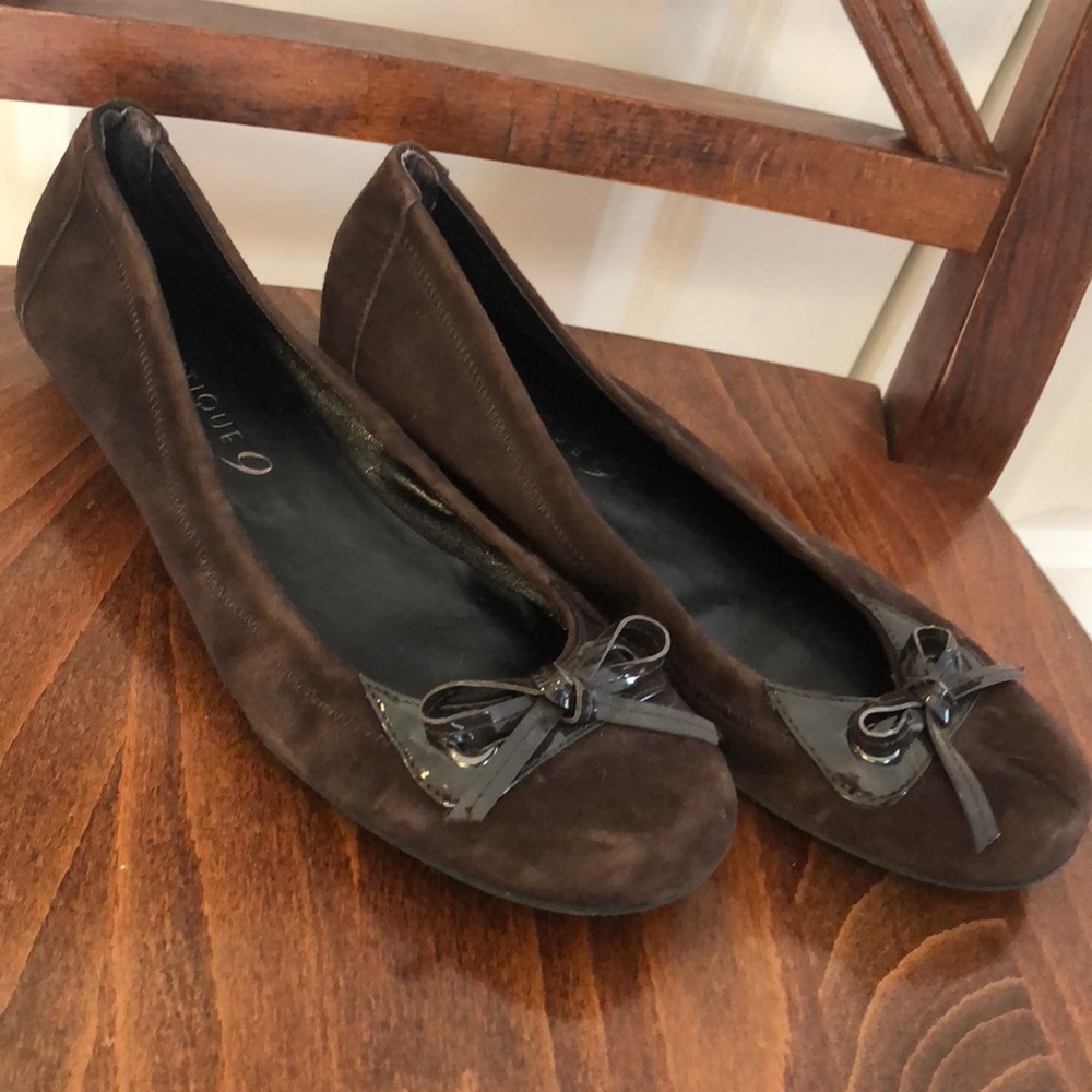 EUC suede flats